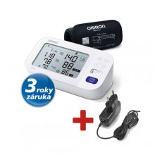Tonometr Omron M6 Comfort s AFib - 3 letá záruka +adaptér (výhodný SET)
