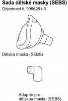 Maska SEBS pediatrická - C803,C802,C801,C801/KD,C28,C28P,C29,C30, C900, NE-U780/17/12/07